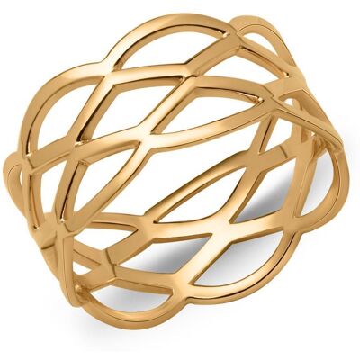Unique Ladys Hipster Ring verflochten vergoldet Unique Ladys Hipster Ring verflochten vergoldet