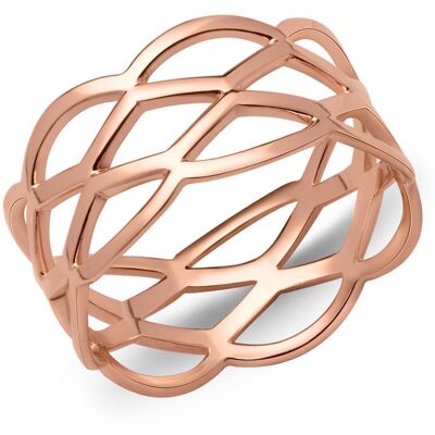 Unique Ladys Hipster Ring verflochten roségold rosé Unique Ladys Hipster Ring verflochten roségold rosé