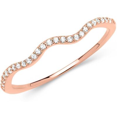Unique Filigraner roségold Ring 925er silber Zirkonia rosé Unique Filigraner roségold Ring 925er silber Zirkonia rosé