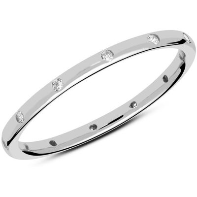 Unique Ring aus 925er Silber mit Zirkonia silber Unique Ring aus 925er Silber mit Zirkonia silber