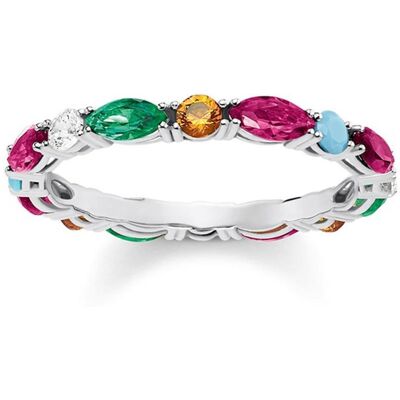 Thomas Sabo Farbenfroher Ring aus Sterlingsilber silber Thomas Sabo Farbenfroher Ring aus Sterlingsilber silber