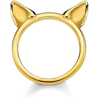 Thomas Sabo Ring Katzenohren aus vergoldetem Sterlingsilber gold Thomas Sabo Ring Katzenohren aus vergoldetem Sterlingsilber gold