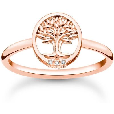 Thomas Sabo Tree of Love Ring für Damen aus 925er Silber, IP Rosé rosé Thomas Sabo Tree of Love Ring für Damen aus 925er Silber, IP Rosé rosé