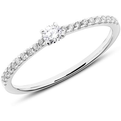 Brilladia Verlobungsring aus 585er Weißgold mit Diamanten silber Brilladia Verlobungsring aus 585er Weißgold mit Diamanten silber