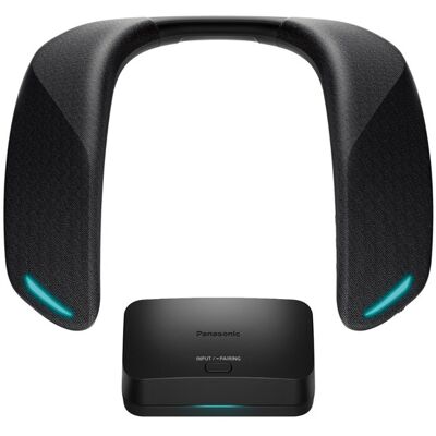 Panasonic Kabelloser Nacken-Lautsprecher, HDMI, USB-C, Bluetooth Panasonic Kabelloser Nacken-Lautsprecher, HDMI, USB-C, Bluetooth