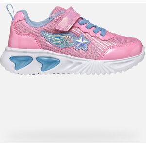 Geox Assister Pink/Light Blue Light Up Trainers - Leuchtende Turnschuhe Geox Assister Pink/Light Blue Light Up Trainers - Leuchtende Turnschuhe