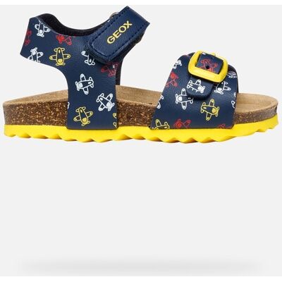 GEOX Schuhe Sandal Chalki Baby Marineblau/gelb 21 Marineblau/gelb GEOX Schuhe Sandal Chalki Baby Marineblau/gelb 21 Marineblau/gelb