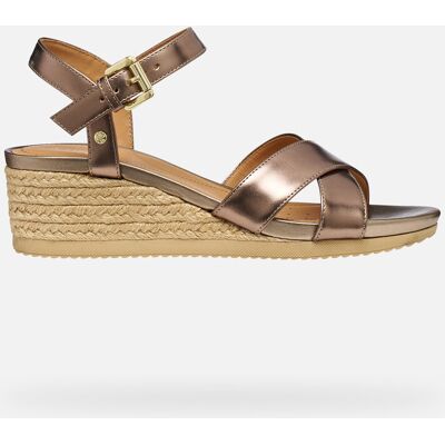 GEOX Schuhe Ischia Corda Dame Dunkelbeige 38,5 Dunkelbeige GEOX Schuhe Ischia Corda Dame Dunkelbeige 38,5 Dunkelbeige