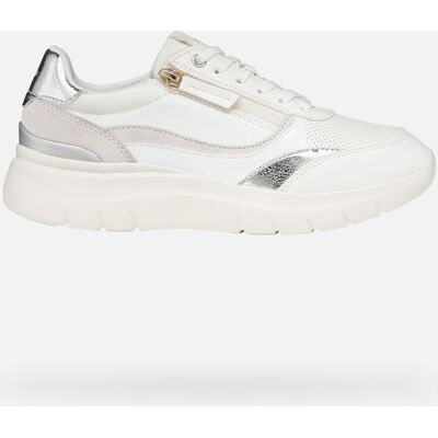 GEOX Schuhe Plummery Dame Weiß/silber 41 Weiß/silber GEOX Schuhe Plummery Dame Weiß/silber 41 Weiß/silber