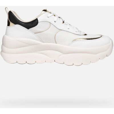 GEOX Schuhe Xtors Dame Weiß/hellgold 35 Weiß/hellgold GEOX Schuhe Xtors Dame Weiß/hellgold 35 Weiß/hellgold