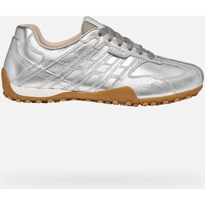 GEOX Schuhe Snake Original Dame Silber 36 Silber GEOX Schuhe Snake Original Dame Silber 36 Silber