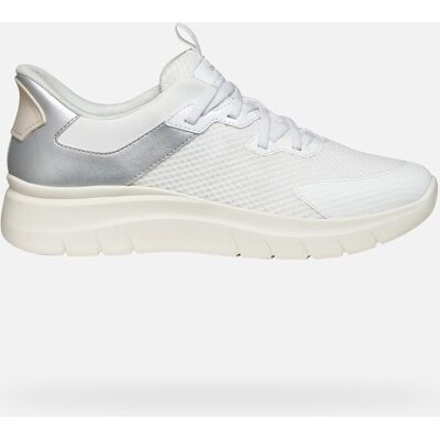 GEOX Schuhe Plummery Plus Dame Weiß/silber 36 Weiß/silber GEOX Schuhe Plummery Plus Dame Weiß/silber 36 Weiß/silber