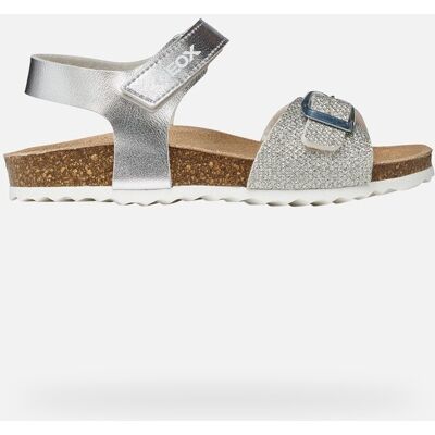 GEOX Schuhe Adriel Mädchen Silber 35 Silber GEOX Schuhe Adriel Mädchen Silber 35 Silber