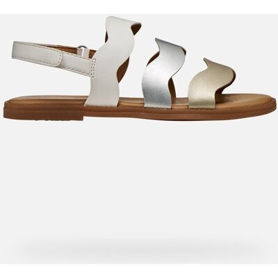 GEOX Schuhe Sandal Karly Mädchen Weiß/silber 38 Weiß/silber GEOX Schuhe Sandal Karly Mädchen Weiß/silber 38 Weiß/silber