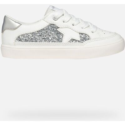 GEOX Schuhe Gisli Mädchen Weiß/hellsilber 34 Weiß/hellsilber GEOX Schuhe Gisli Mädchen Weiß/hellsilber 34 Weiß/hellsilber