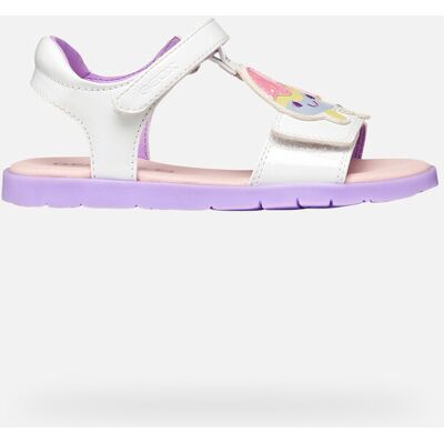 GEOX Schuhe Sandal Joyfoot Mädchen Weiß/lila 35 Weiß/lila GEOX Schuhe Sandal Joyfoot Mädchen Weiß/lila 35 Weiß/lila