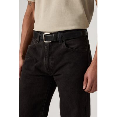 Levi's Finn Gürtel mit Federrand - Herren - Schwarz / Schwarz 85 Levi's Finn Gürtel mit Federrand - Herren - Schwarz / Schwarz 85