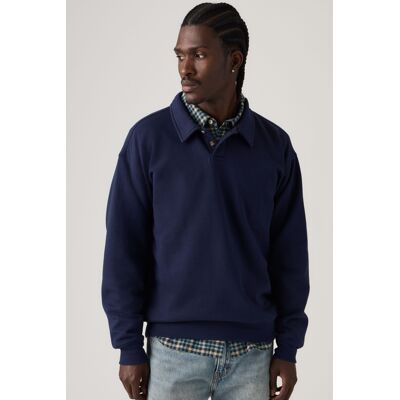 Levi's Leo Rugby Sweatshirt - Herren - Blau / Blau S Levi's Leo Rugby Sweatshirt - Herren - Blau / Blau S
