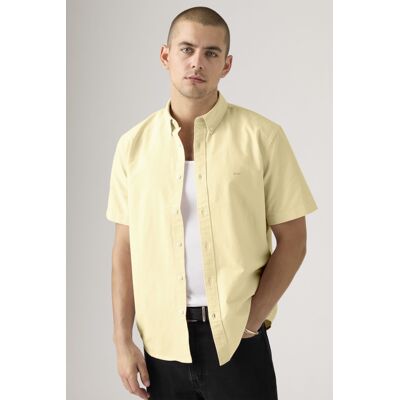 Levi's Authentisches Lightweight Buttondown-Shirt mit kurzen Ärmeln - Herren - Gelb / Gelb 2XL Levi's Authentisches Lightweight Buttondown-Shirt mit kurzen Ärmeln - Herren - Gelb / Gelb 2XL