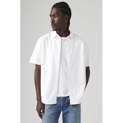 Levi's Authentic Kurzarmhemd mit Knopfleiste - Herren - Weiß / Weiß 2XL Levi's Authentic Kurzarmhemd mit Knopfleiste - Herren - Weiß / Weiß 2XL
