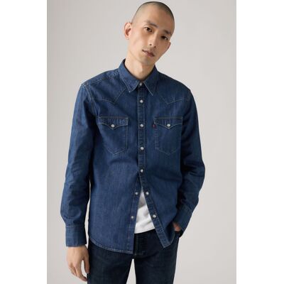 Levi's Barstow Standard Westernhemd - Herren - Blau / Blau XS Levi's Barstow Standard Westernhemd - Herren - Blau / Blau XS