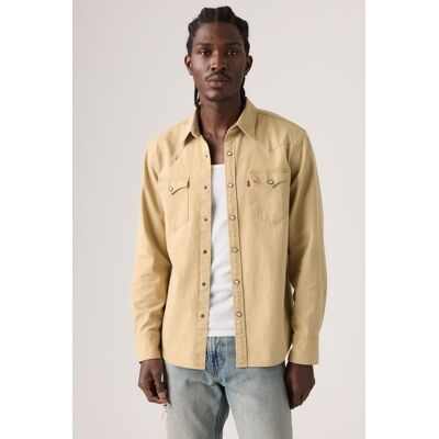 Levi's Barstow Standard Fit Western Shirt - Herren - Beige / Beige S Levi's Barstow Standard Fit Western Shirt - Herren - Beige / Beige S