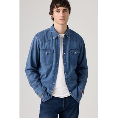 Levi's Barstow Standard Fit Western Shirt - Herren - Blau / Blau L Levi's Barstow Standard Fit Western Shirt - Herren - Blau / Blau L