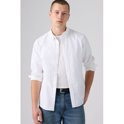 Levi's Battery Housemark Standard Shirt - Herren - Weiß / Weiß S Levi's Battery Housemark Standard Shirt - Herren - Weiß / Weiß S
