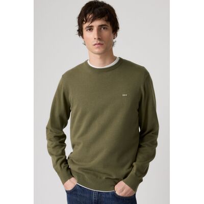 Levi's Lightweight Housemark Sweater - Herren - Grün / Grün M Levi's Lightweight Housemark Sweater - Herren - Grün / Grün M