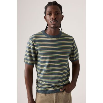 Levi's Short-Sleeve Sweater Tee - Herren - Blau / Blau 2XL Levi's Short-Sleeve Sweater Tee - Herren - Blau / Blau 2XL