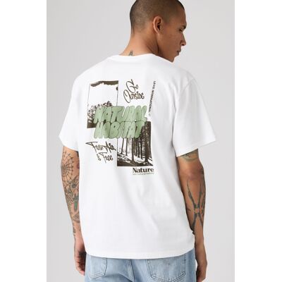 Levi's T-Shirt mit Grafik und lässiger Passform - Herren - Weiß / Weiß S Levi's T-Shirt mit Grafik und lässiger Passform - Herren - Weiß / Weiß S