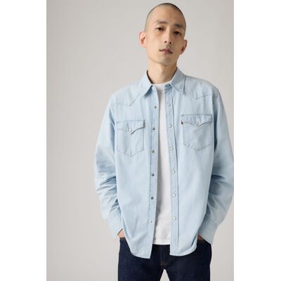 Levi's Classic Standard Fit Westernhemd - Herren - Blau / Blau S Levi's Classic Standard Fit Westernhemd - Herren - Blau / Blau S