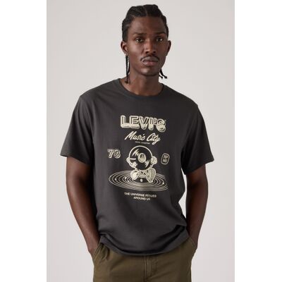 Levi's Relaxed Fit T-Shirt mit Grafik - Herren - Schwarz / Schwarz M Levi's Relaxed Fit T-Shirt mit Grafik - Herren - Schwarz / Schwarz M