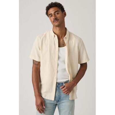 Levi's Authentic Kurzarmhemd mit Knopfleiste - Herren - Cream / Cream 2XL Levi's Authentic Kurzarmhemd mit Knopfleiste - Herren - Cream / Cream 2XL