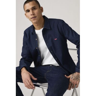 Levi's Battery Housemark Slim Fit Shirt - Herren - Blau / Blau S Levi's Battery Housemark Slim Fit Shirt - Herren - Blau / Blau S
