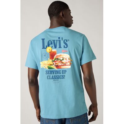 Levi's T-Shirt mit lässiger Passform - Herren - Blau / Blau S Levi's T-Shirt mit lässiger Passform - Herren - Blau / Blau S