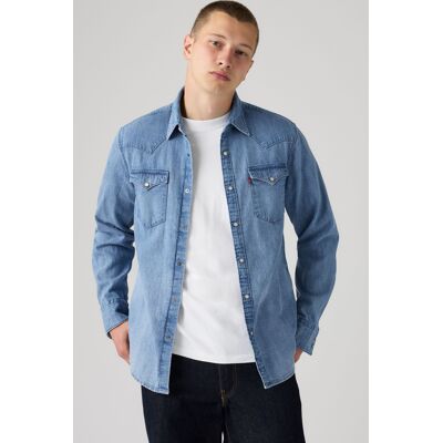 Levi's Barstow Standard Fit Western Shirt - Herren - Blau / Blau L Levi's Barstow Standard Fit Western Shirt - Herren - Blau / Blau L