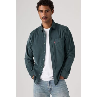 Levi's Corduroy Classic Pocket Standard Fit Shirt - Herren - Blau / Blau S Levi's Corduroy Classic Pocket Standard Fit Shirt - Herren - Blau / Blau S