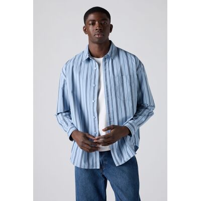Levi's Lässiges Cordhemd mit Knopfleiste - Herren - Blau / Blau S Levi's Lässiges Cordhemd mit Knopfleiste - Herren - Blau / Blau S