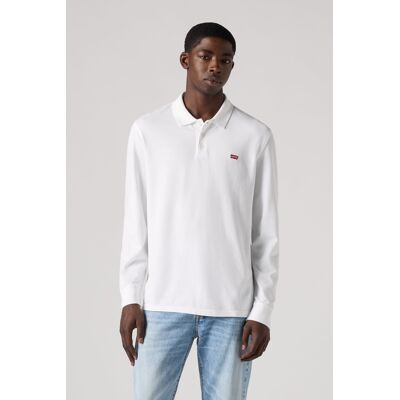 Levi's Long Sleeve Housemark Polo Shirt - Herren - Weiß / Weiß S Levi's Long Sleeve Housemark Polo Shirt - Herren - Weiß / Weiß S