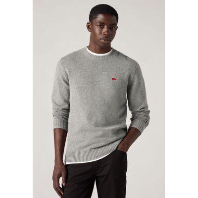 Levi's Original Housemark Sweater - Herren - Grau / Grau XS Levi's Original Housemark Sweater - Herren - Grau / Grau XS