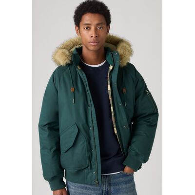 Levi's Sierra Steppjacke mit Kapuze - Herren - Grün / Grün M Levi's Sierra Steppjacke mit Kapuze - Herren - Grün / Grün M