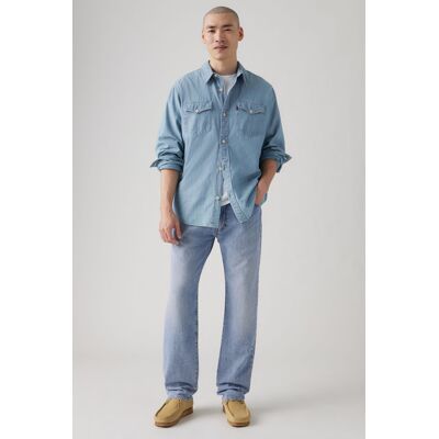 Levi's 555 Relaxed Straight Lightweight Jeans aus Linen+ Denim - Herren - Helle Waschung / Helle Waschung 32X32 Levi's 555 Relaxed Straight Lightweight Jeans aus Linen+ Denim - Herren - Helle Waschung / Helle Waschung 32X32