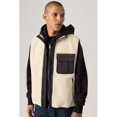 Levi's Joonie Sherpa-Weste - Herren - Neutral / Neutral M Levi's Joonie Sherpa-Weste - Herren - Neutral / Neutral M