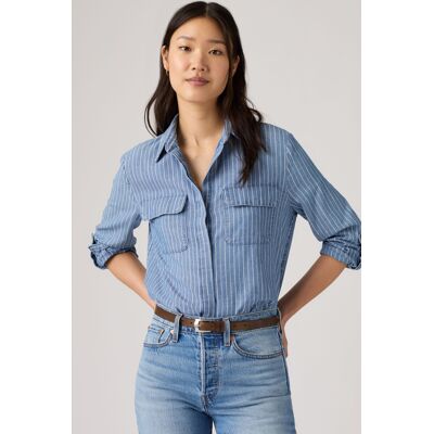 Levi's Elaine Utility-Shirt - Damen - Mittlere Waschung / Mittlere Waschung S Levi's Elaine Utility-Shirt - Damen - Mittlere Waschung / Mittlere Waschung S