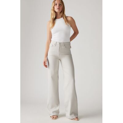 Levi's Ribcage Wide Leg Hose aus Leinen - Damen - Grau / Grau 25X32 Levi's Ribcage Wide Leg Hose aus Leinen - Damen - Grau / Grau 25X32
