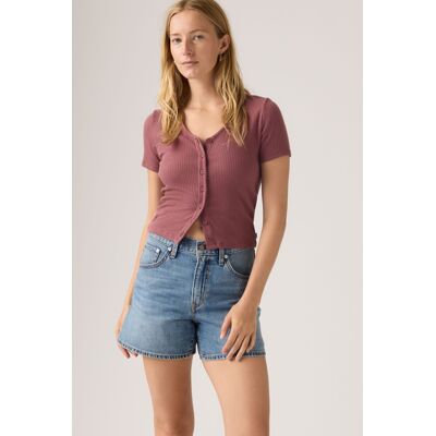 Levi's Lightweight Cinch Shorts mit mittlerer Oberschenkellänge - Damen - Mittlere Waschung / Mittlere Waschung 24 Levi's Lightweight Cinch Shorts mit mittlerer Oberschenkellänge - Damen - Mittlere Waschung / Mittlere Waschung 24