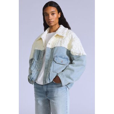 Levi's Aran Trucker Jacke - Damen - Blau / Blau M Levi's Aran Trucker Jacke - Damen - Blau / Blau M