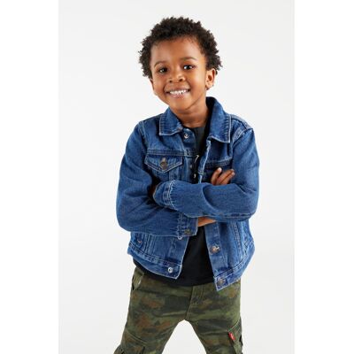 Levi's Trucker-Jacke für Kinder - Herren - Blau / Blau 5A Levi's Trucker-Jacke für Kinder - Herren - Blau / Blau 5A