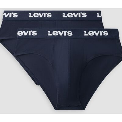 Levi's Repeat Logo Brief - 2 pack - Herren - Blau / Blau M Levi's Repeat Logo Brief - 2 pack - Herren - Blau / Blau M